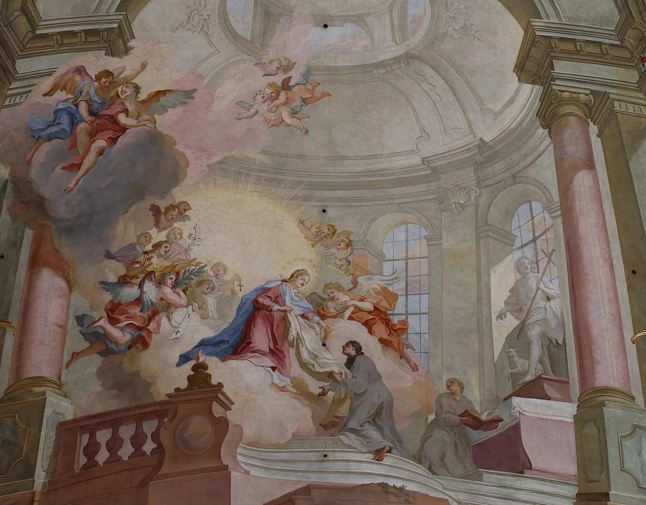 Affresco del coro dei Santi Pietro e Paolo a Freising 1